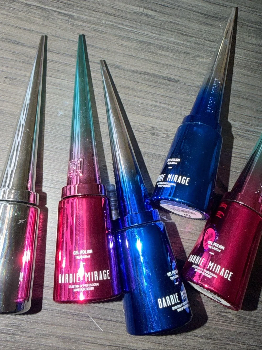 Blue & Pink Gel Polish Set - Barbie mirage